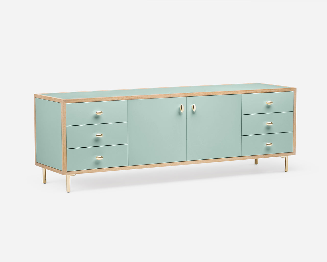 Classon Sideboard 2 Door/6 Drawer - Oak