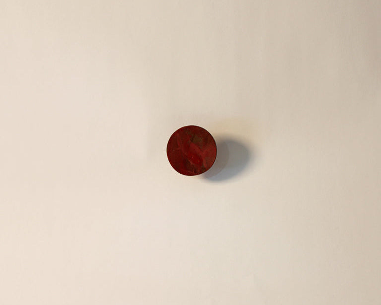 3" Ceramic Hook - Glossy Red