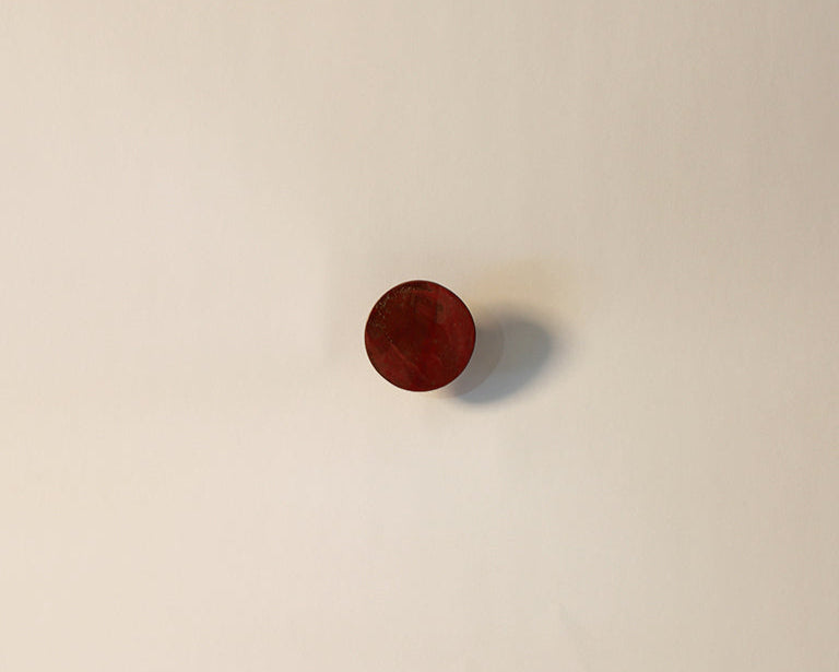 3" Ceramic Hook - Glossy Red